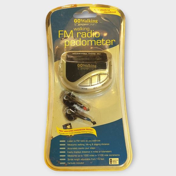 GoWalking SportLine Fm Radio Pedometer GW3398SL - Picture 1 of 8